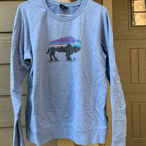 Women’s Blue Patagonia crew Neck Sweatshirt